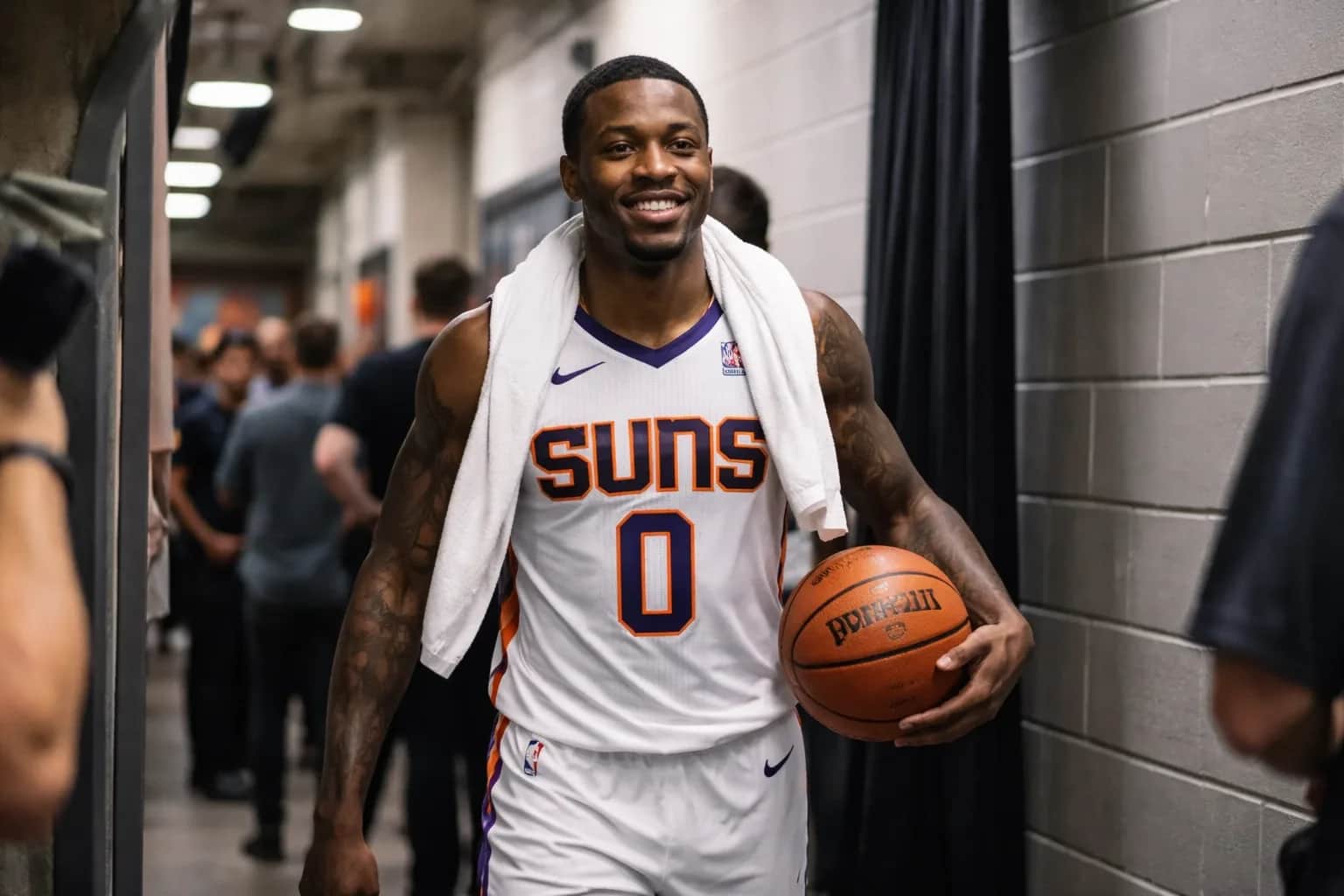 Jordan Goodwin during a Phoenix Suns game