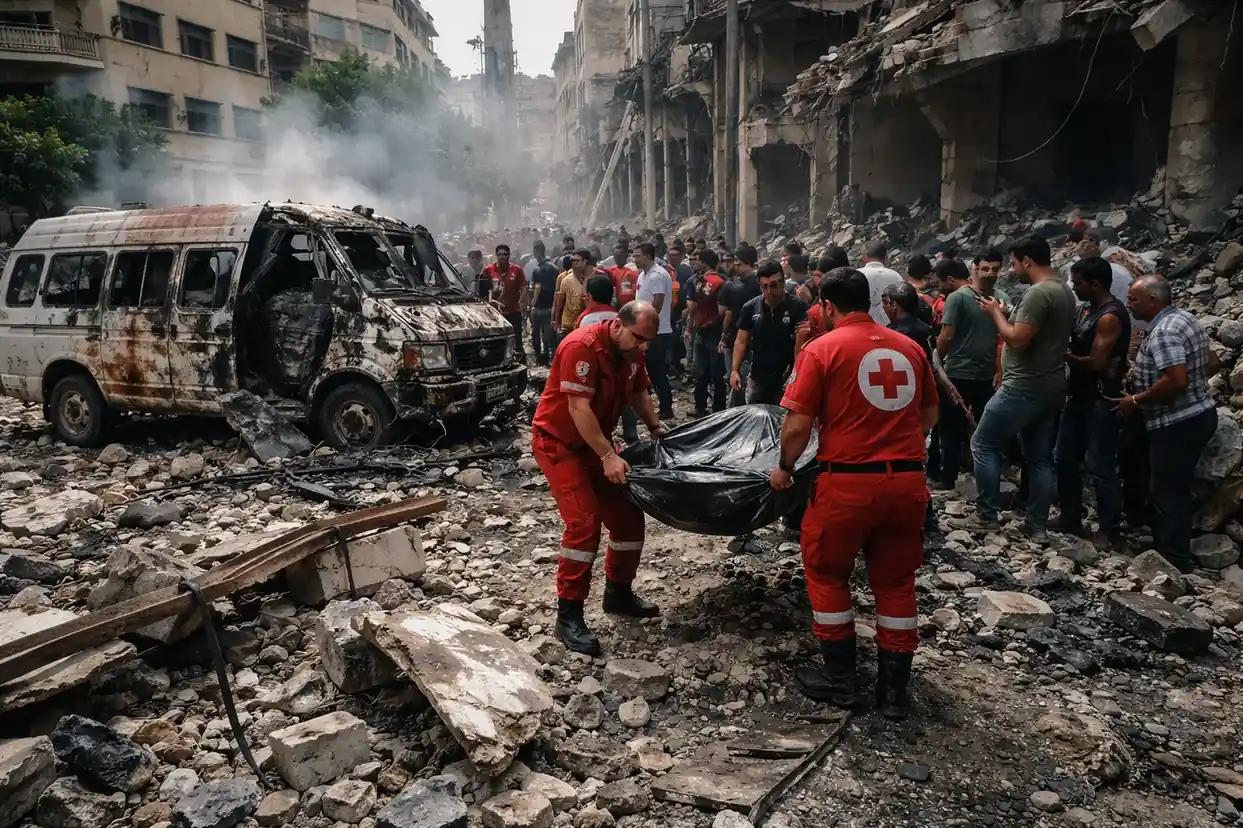 Lebanese army soldiers man a checkpoint in Beirut as regional tensions remain high.
