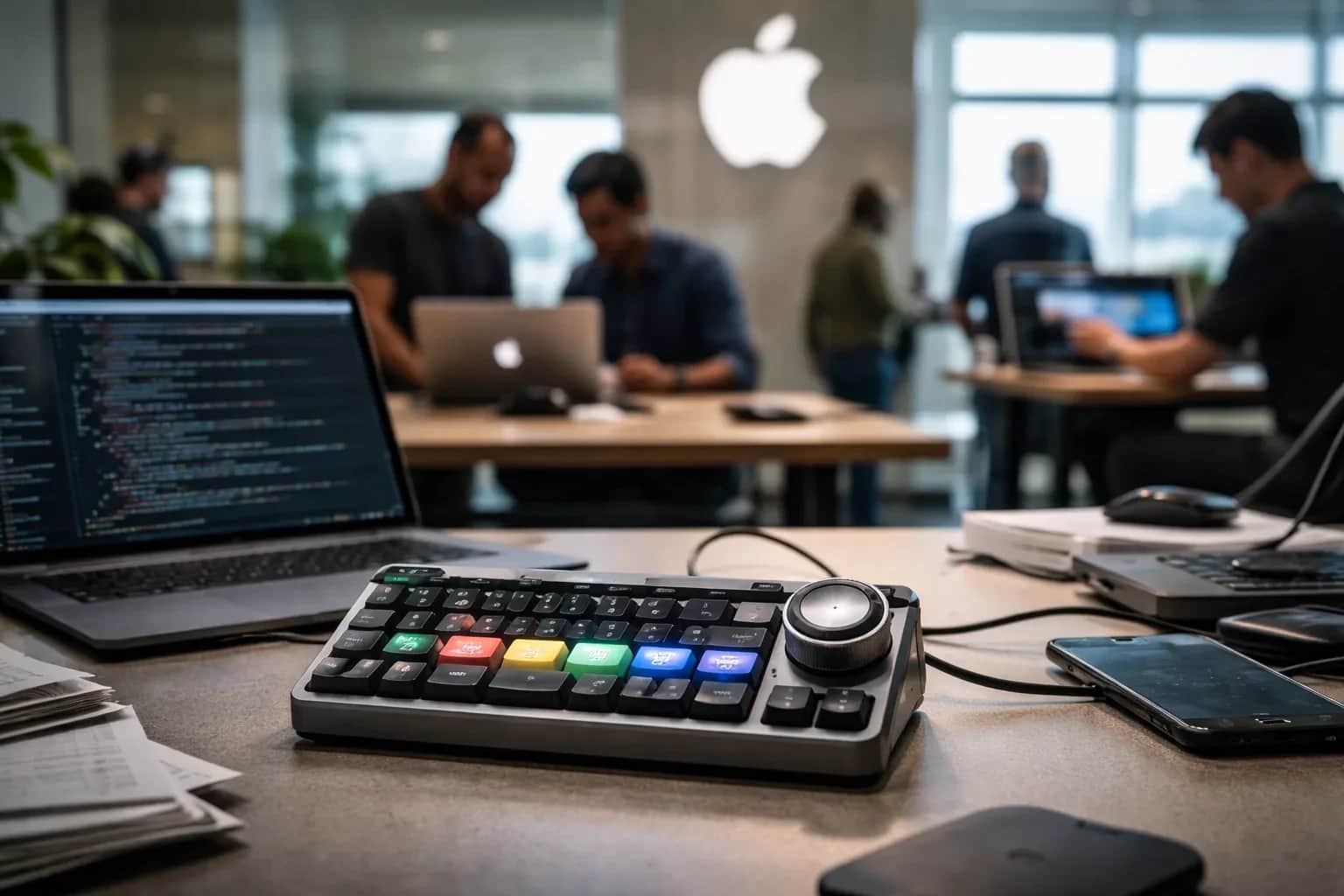 The OpenAI Codex Micro keyboard designed for AI coding agents.