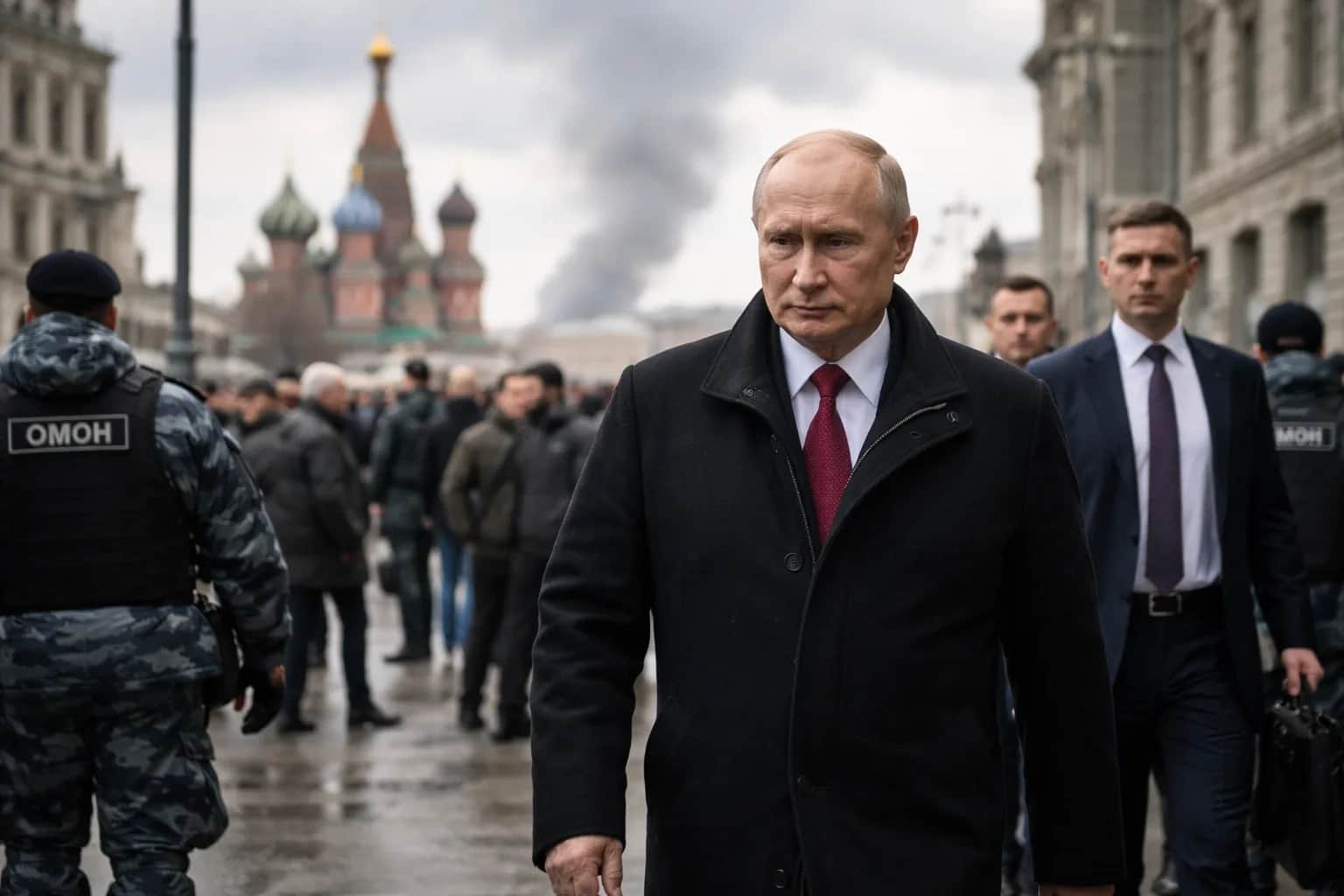 Russian President Vladimir Putin speaking at a podium during a formal event in the Kremlin.