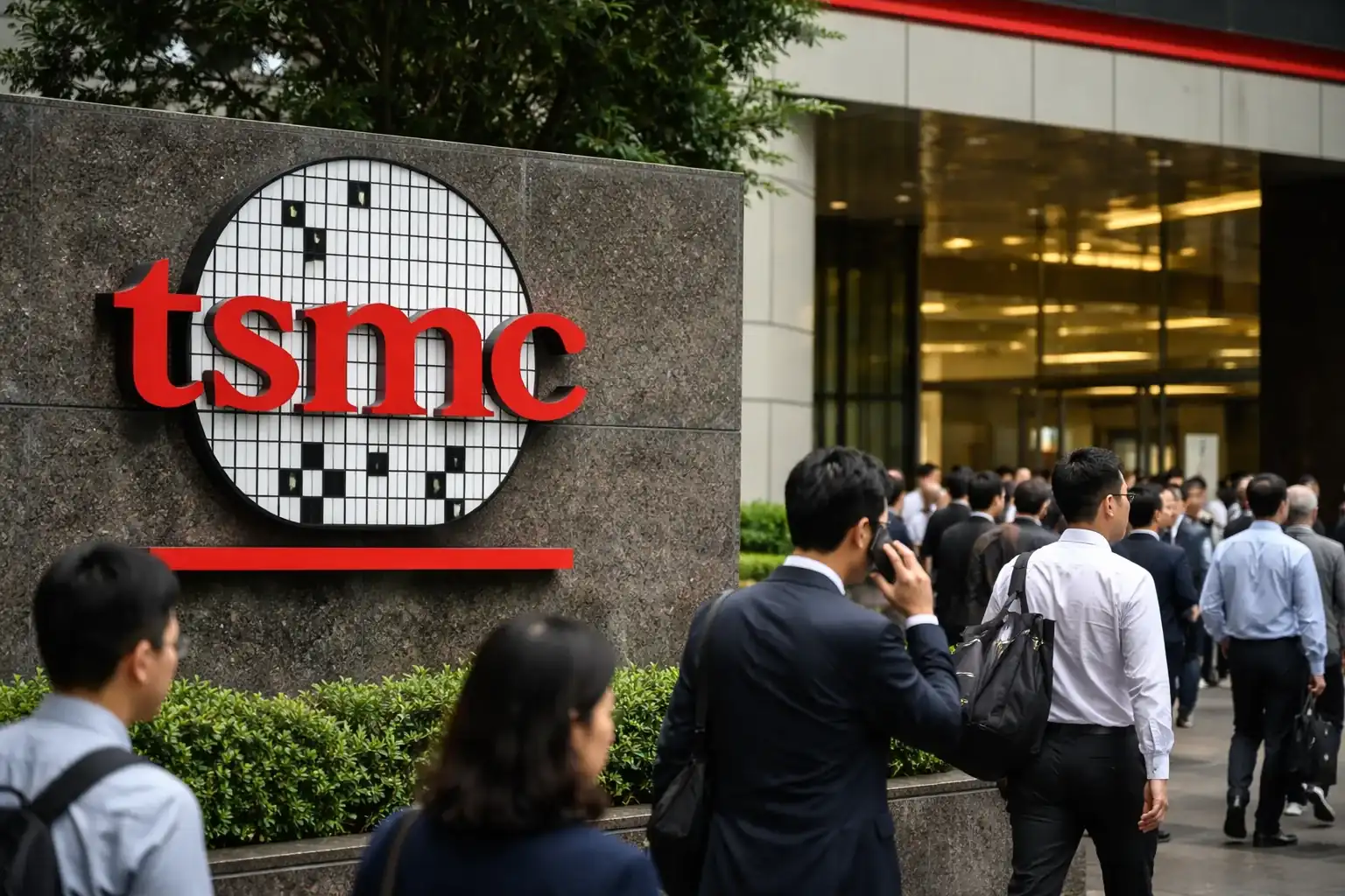 The TSMC headquarters in Hsinchu Science Park, Taiwan.
