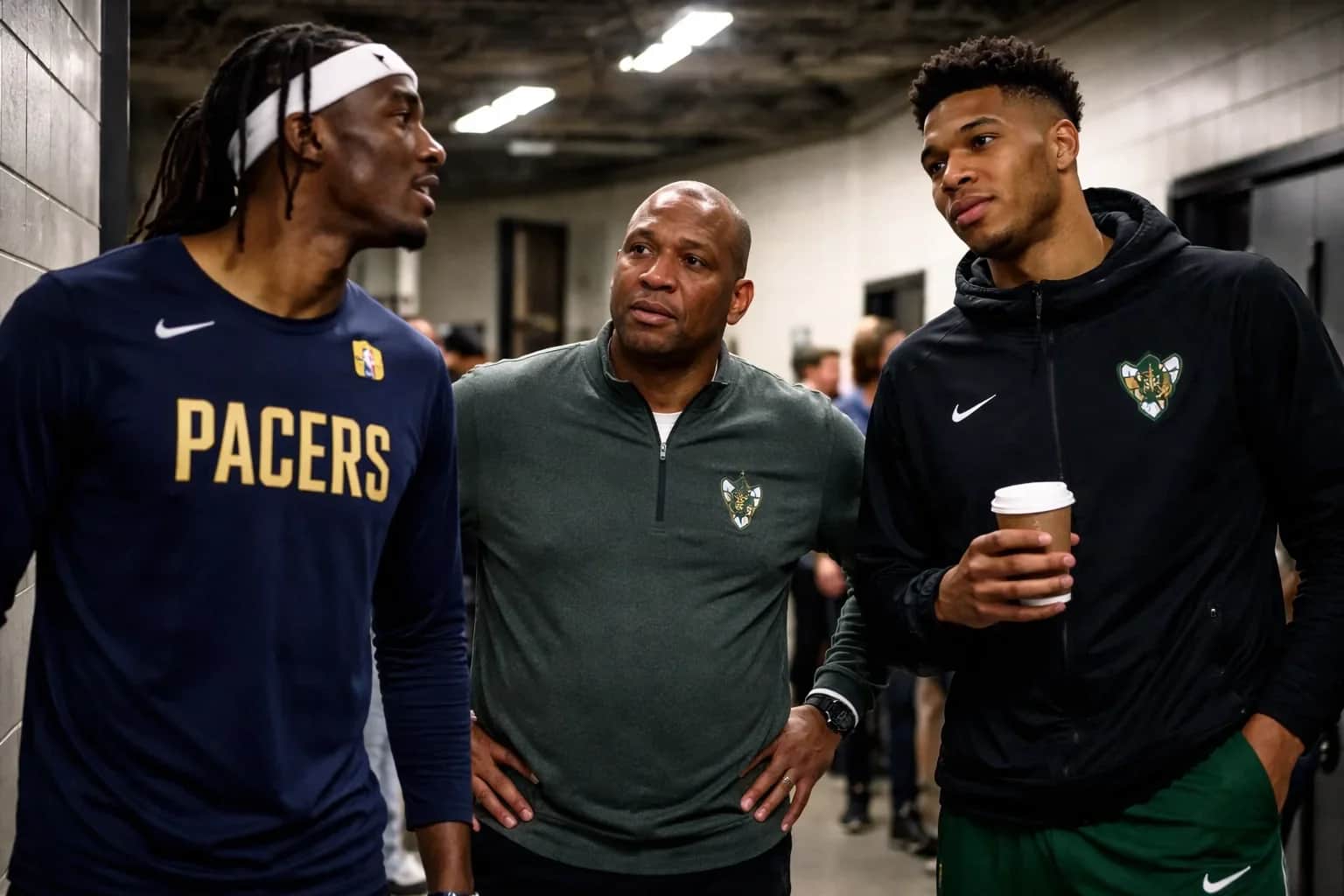 Myles Turner of the Indiana Pacers during an NBA game.