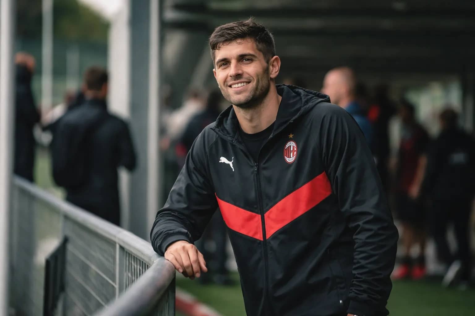 Christian Pulisic in action for AC Milan.