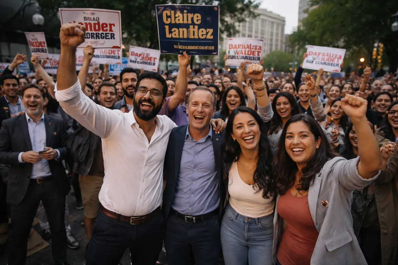 Democratic primary election results being tallied in New York City.