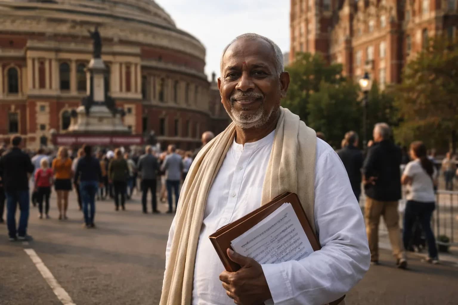 Portrait of Indian music composer Ilaiyaraaja