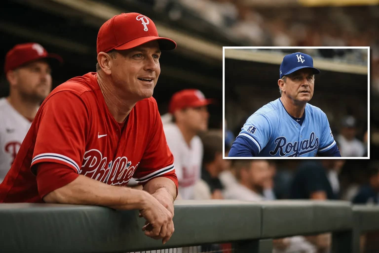 Philadelphia Phillies coach Dusty Wathan on the field