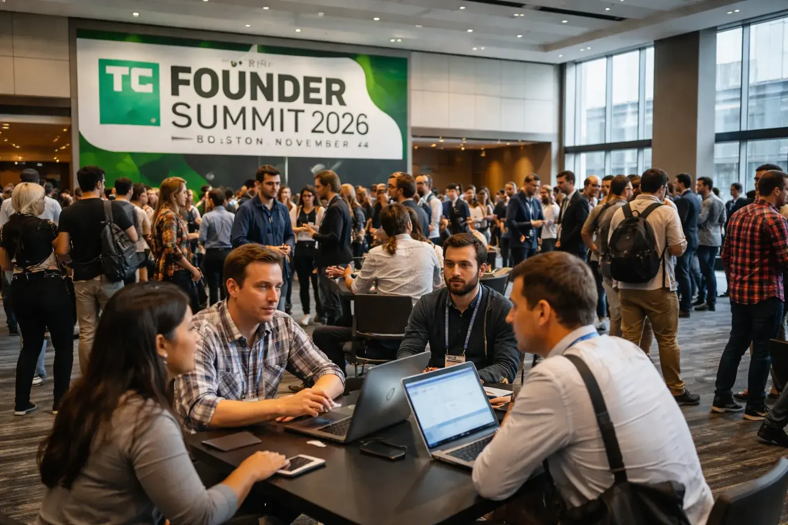 TechCrunch Founder Summit 2026 promotional event branding.