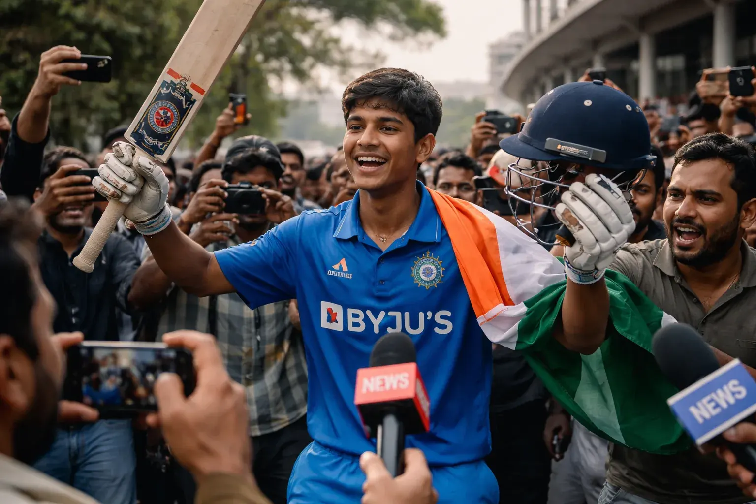 Vaibhav Sooryavanshi batting for India A