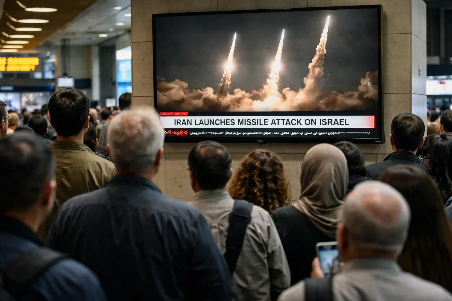 Footage showing a missile launch from a mobile platform during a night operation