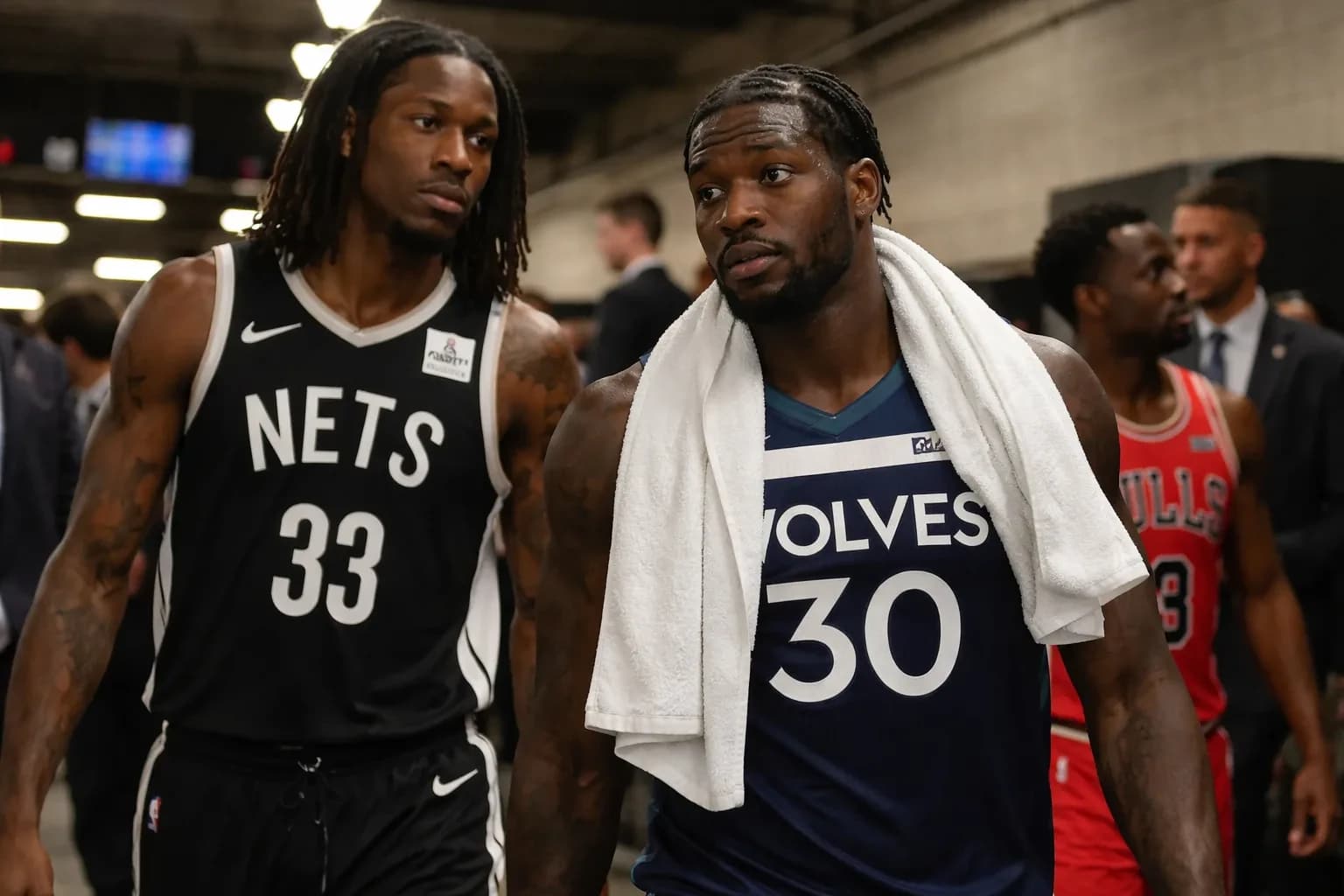 Julius Randle of the Minnesota Timberwolves during an NBA game.