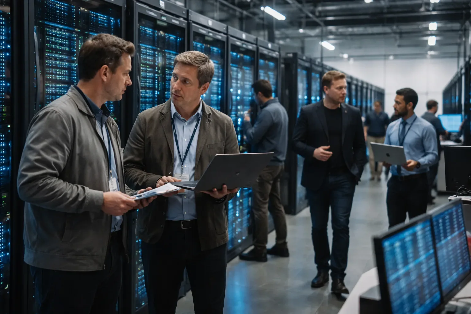 Aerial view of a large-scale data center facility representing xAI's Colossus infrastructure.