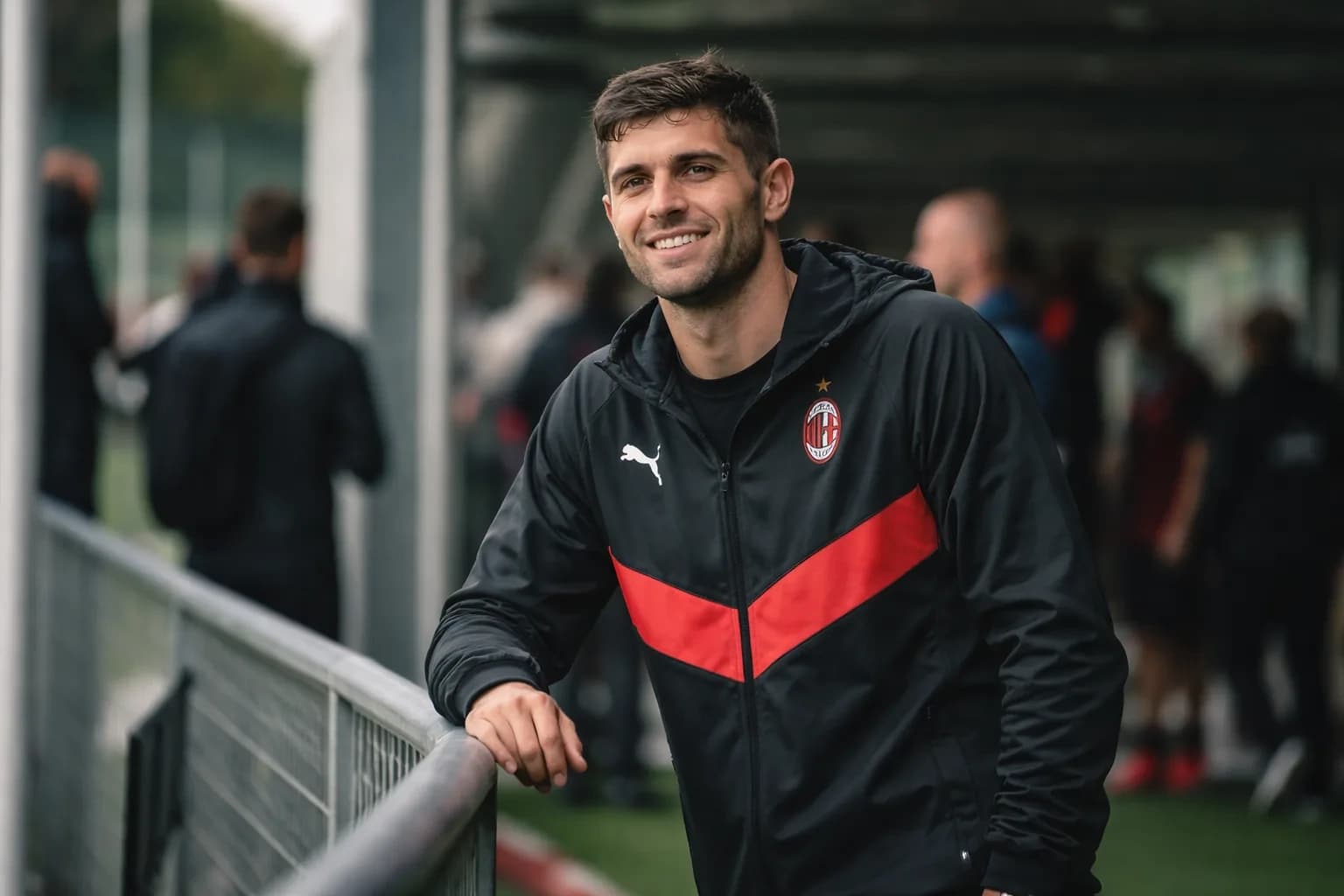 Christian Pulisic in action for AC Milan.