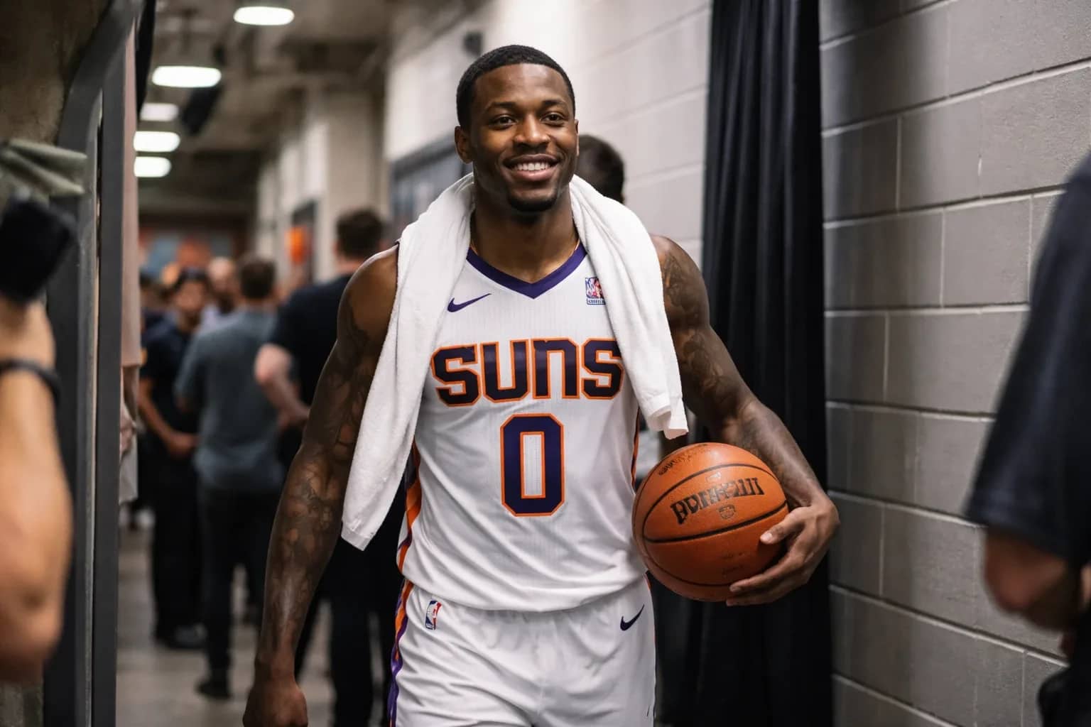 Jordan Goodwin during a Phoenix Suns game