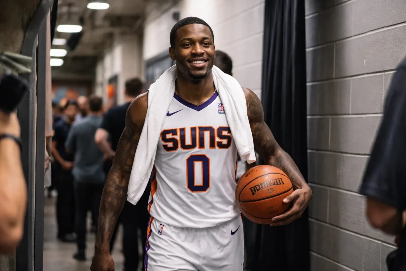 Jordan Goodwin during a Phoenix Suns game