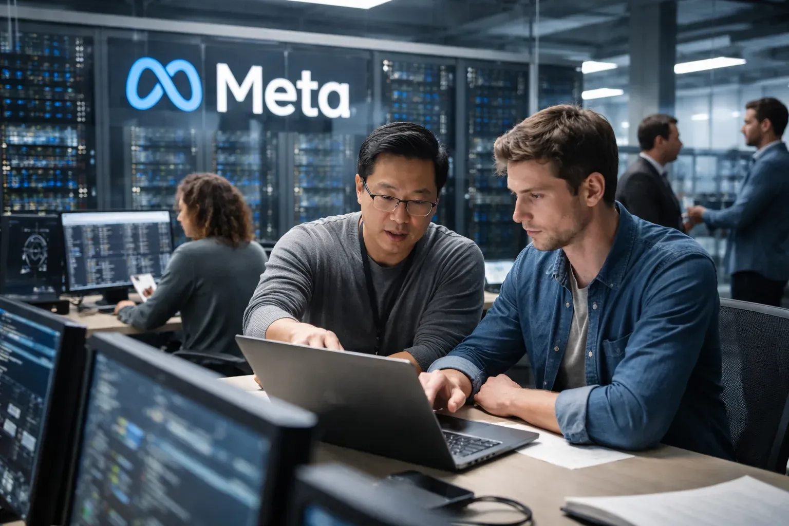 Meta data center infrastructure and AI chip hardware