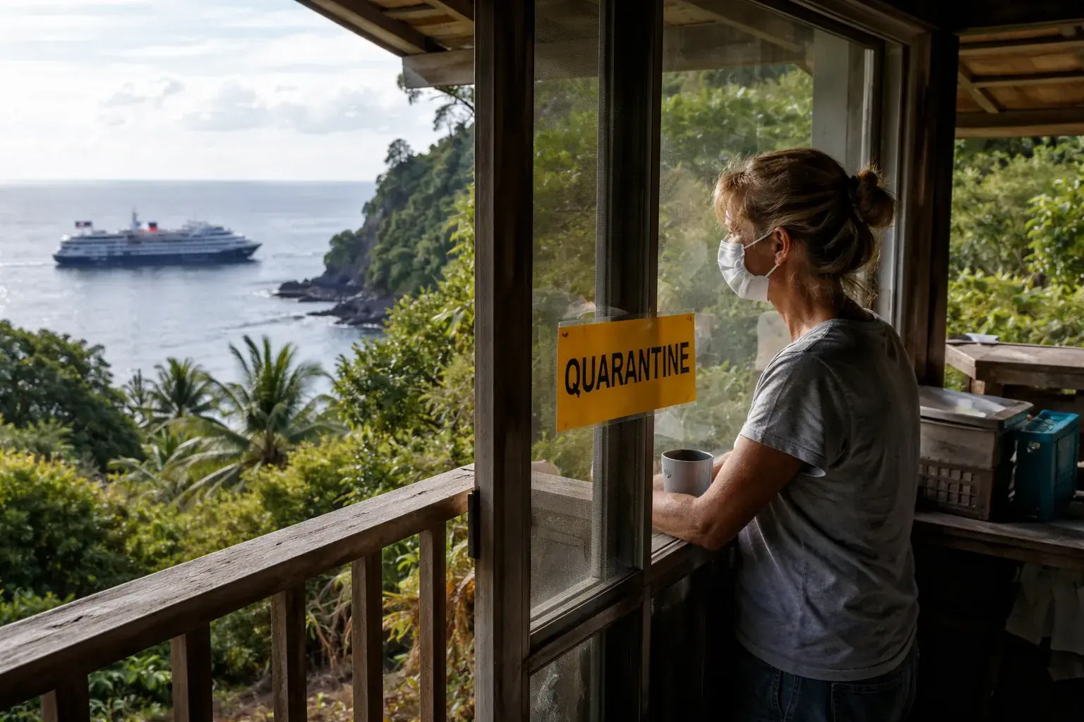 A view of the remote Pitcairn Islands in the South Pacific.