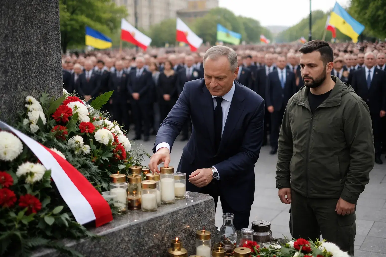 Commemorative ceremony for Volhynia massacre victims in Warsaw, Poland.