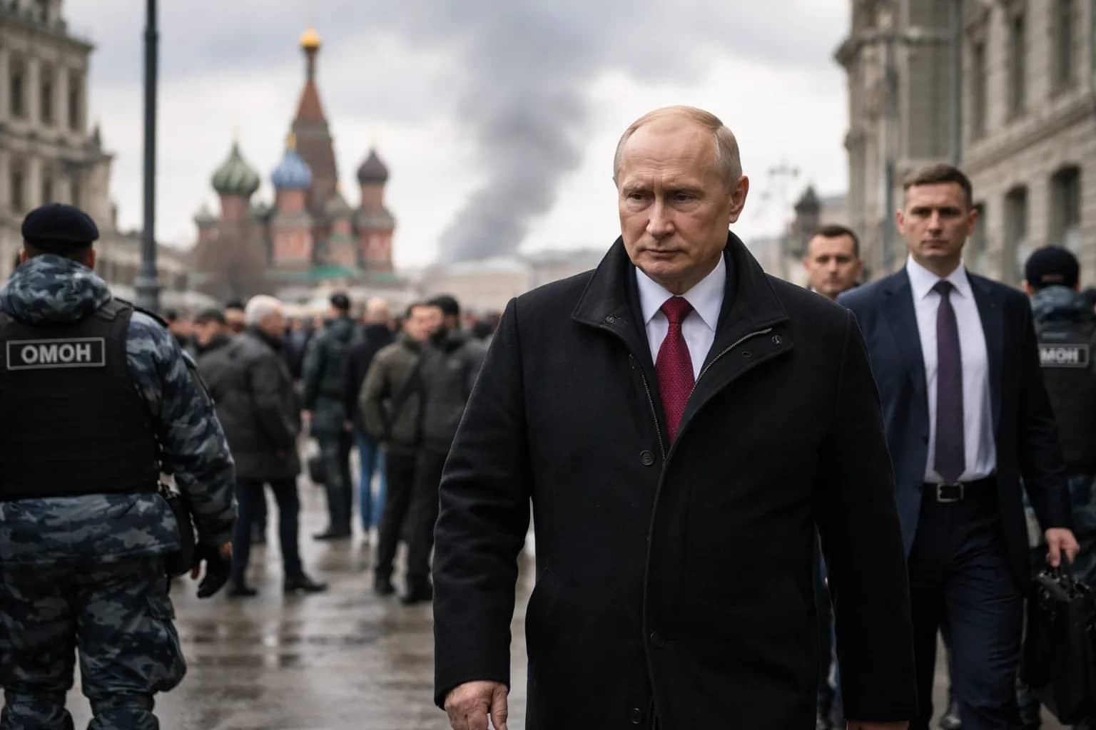 Russian President Vladimir Putin speaking at a podium during a formal event in the Kremlin.
