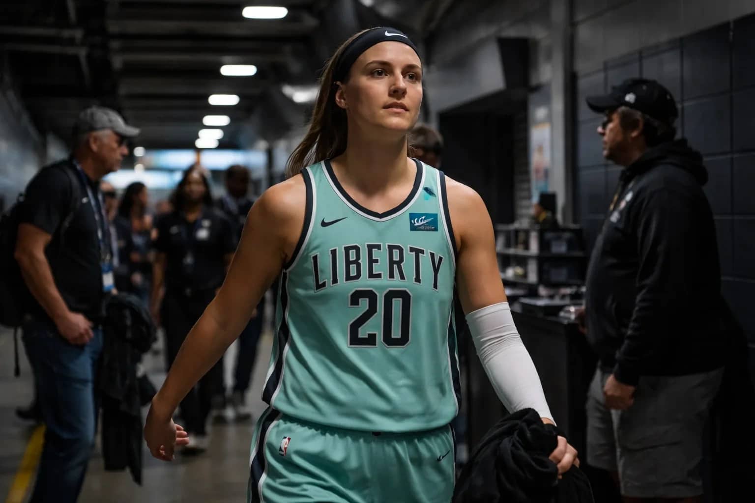 Sabrina Ionescu in action for the New York Liberty.