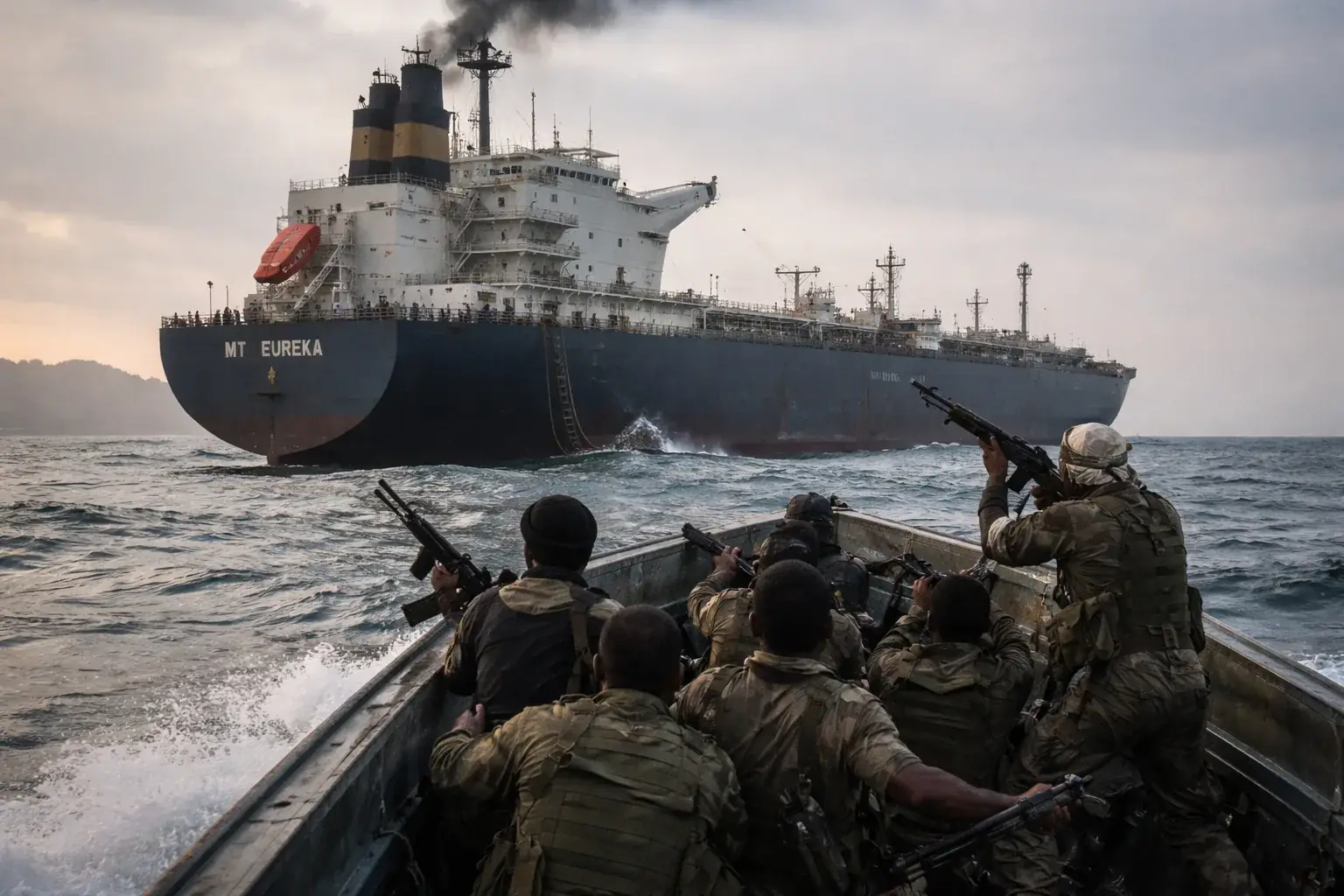 A file photo of the Gulf of Aden where the oil tanker MT Eureka was hijacked by Somali pirates.