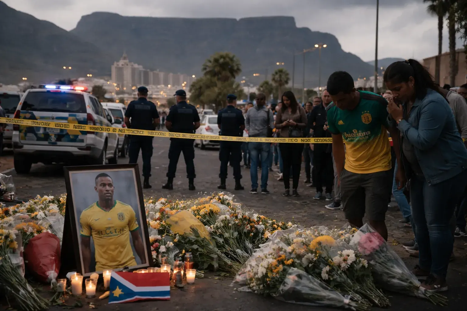 Jayden Adams in action for South Africa's Bafana Bafana during the World Cup.