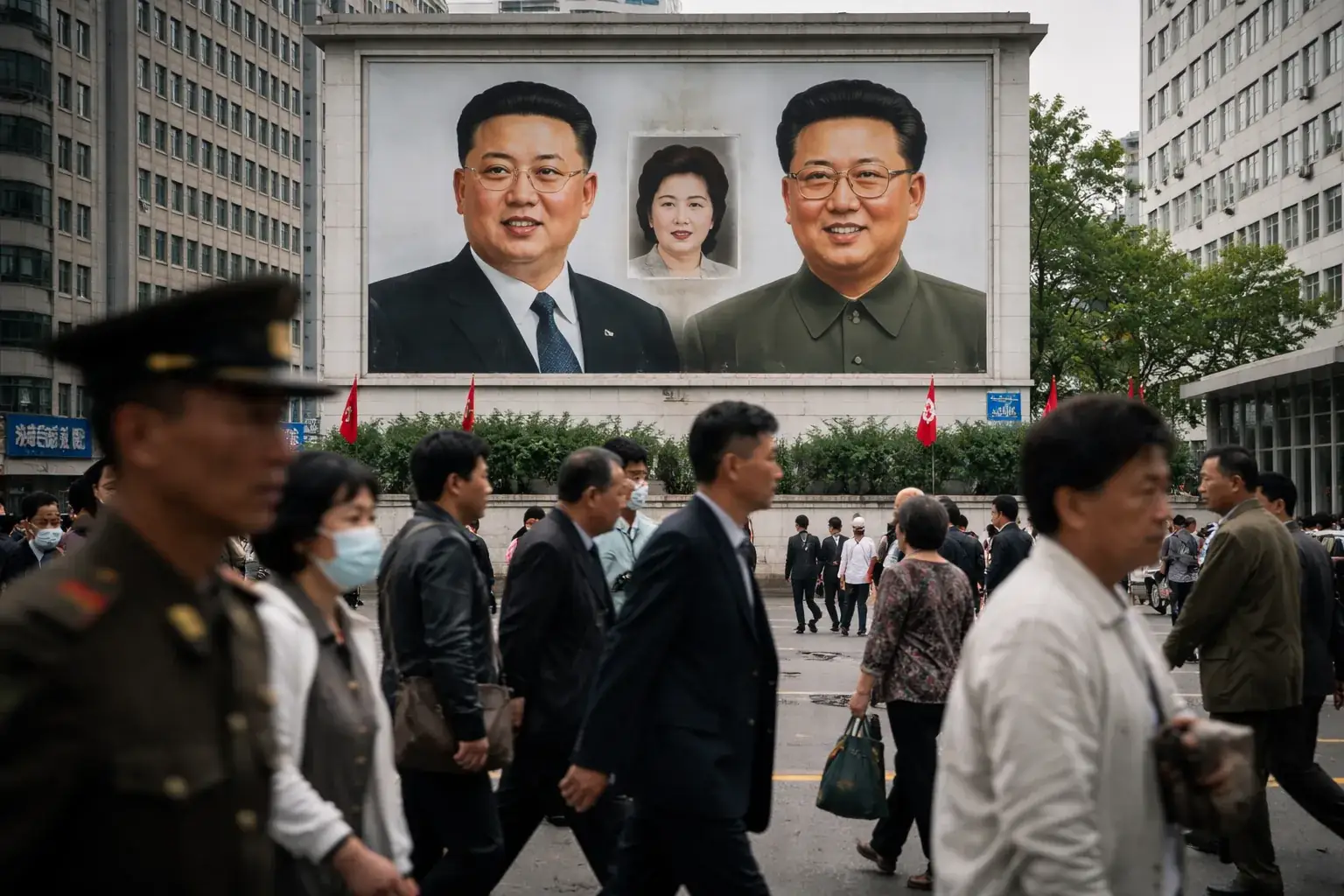 Ko Yong Hui, mother of Kim Jong Un, performing as part of the Mansudae Art Troupe.