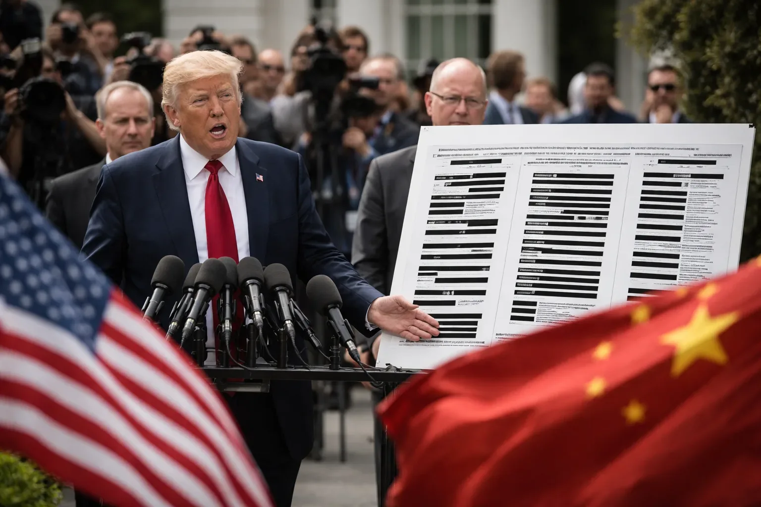 President Trump delivering a primetime address from the White House regarding election security and allegations against China.