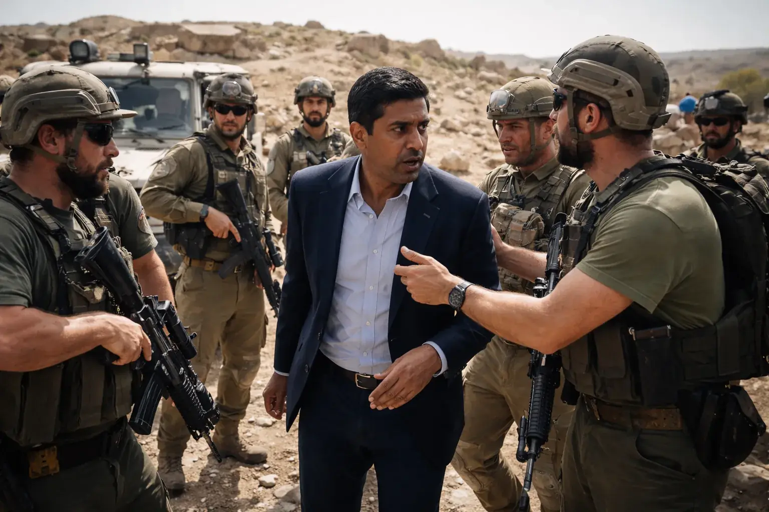 US Representative Ro Khanna visits the West Bank following reports of his detention by armed settlers.