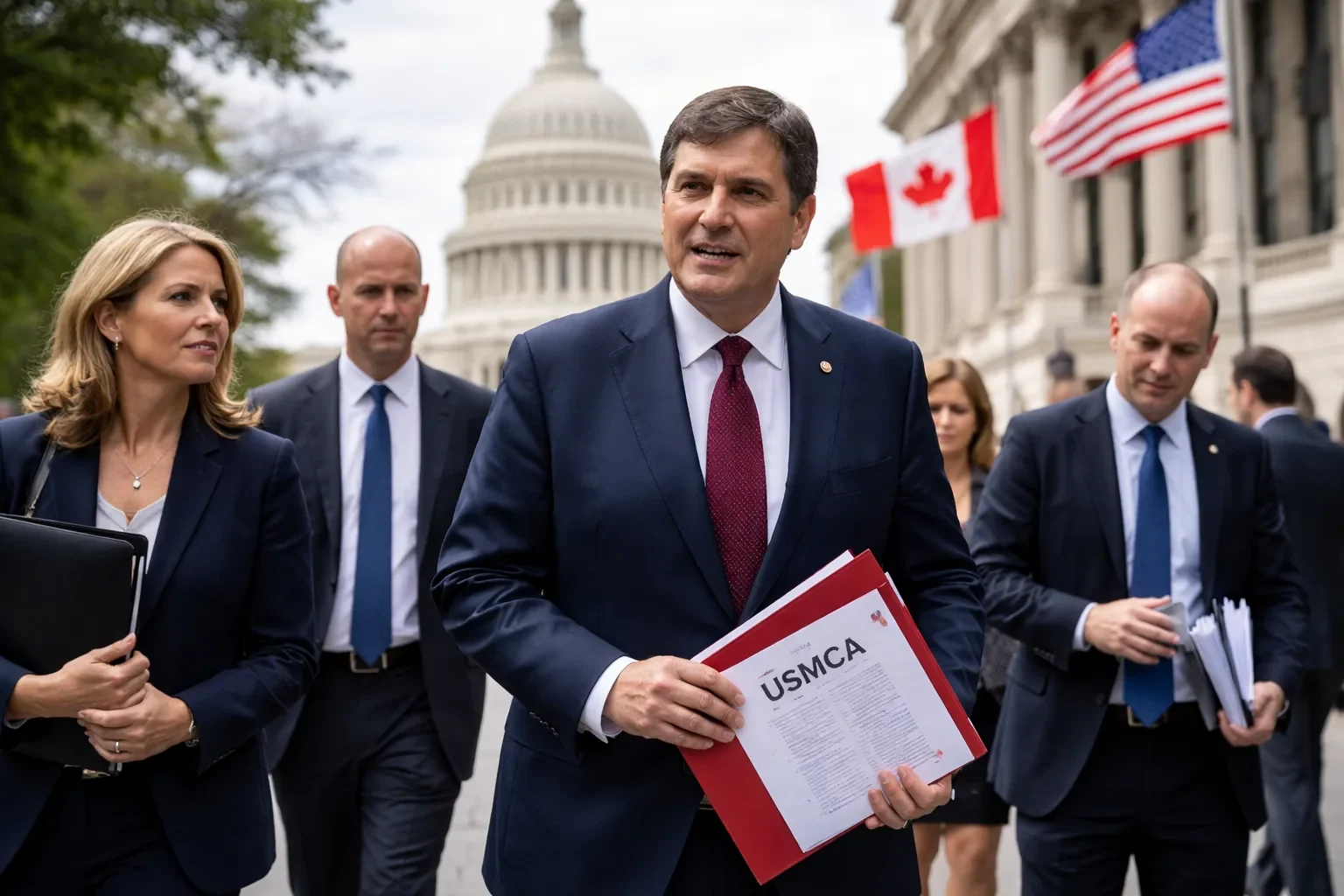 Dominic LeBlanc, the minister for Canada-US trade, in Washington for trade talks.
