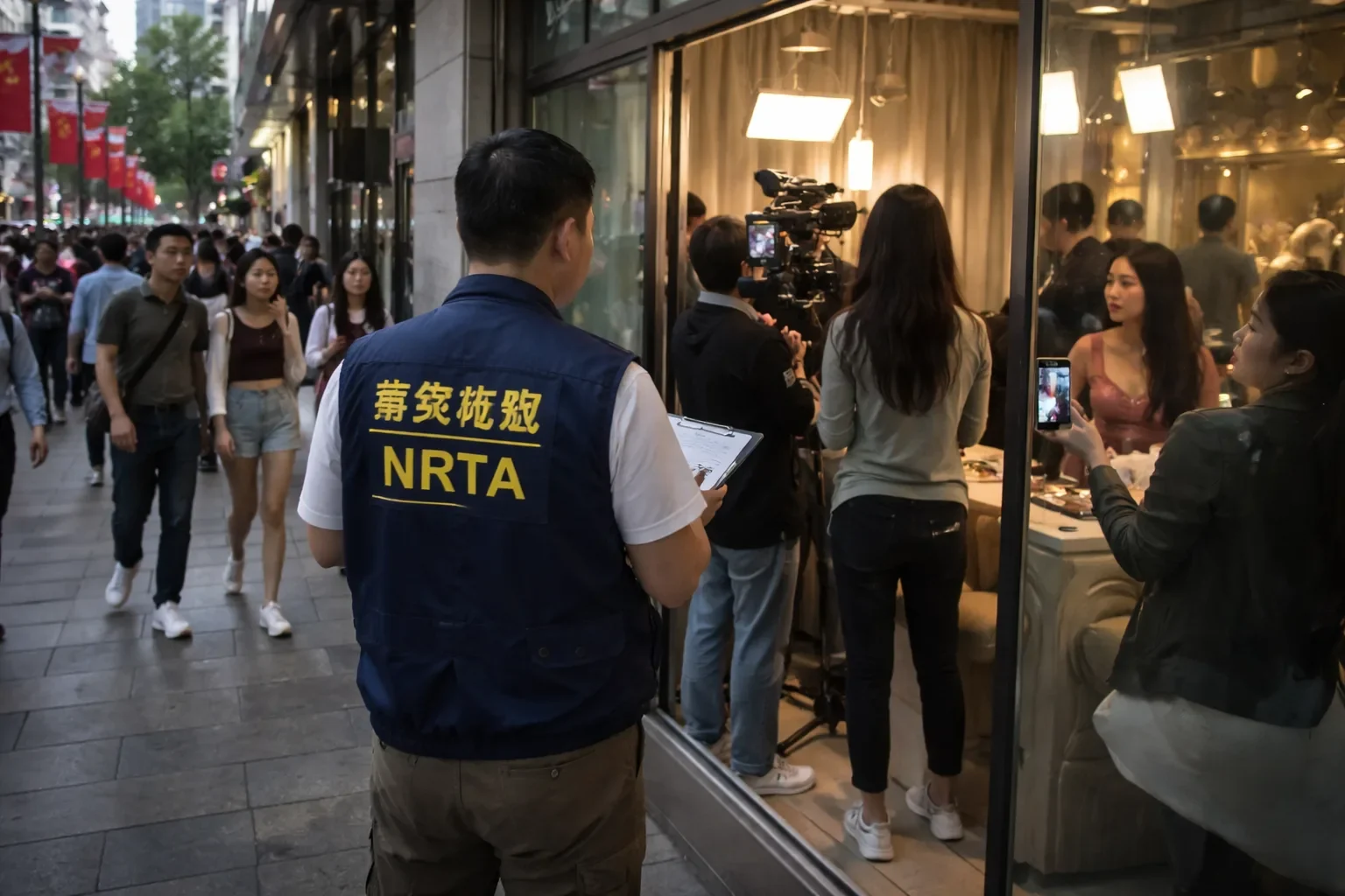 A person viewing a micro drama on a smartphone screen.