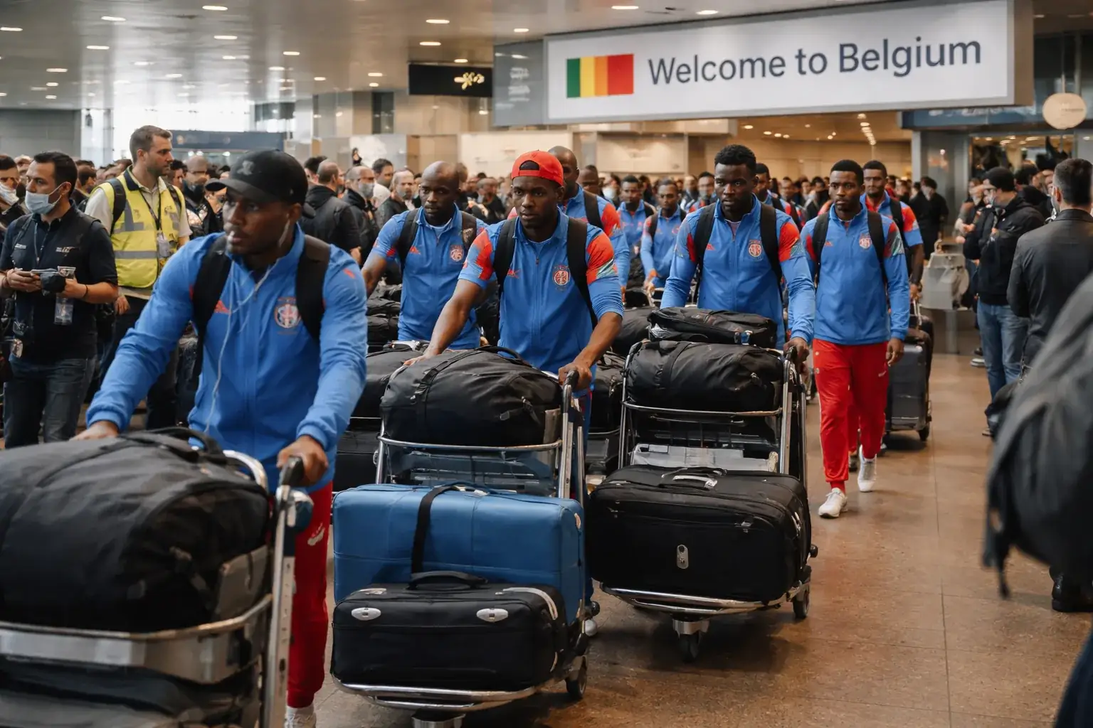 Democratic Republic of Congo national football team logo and players