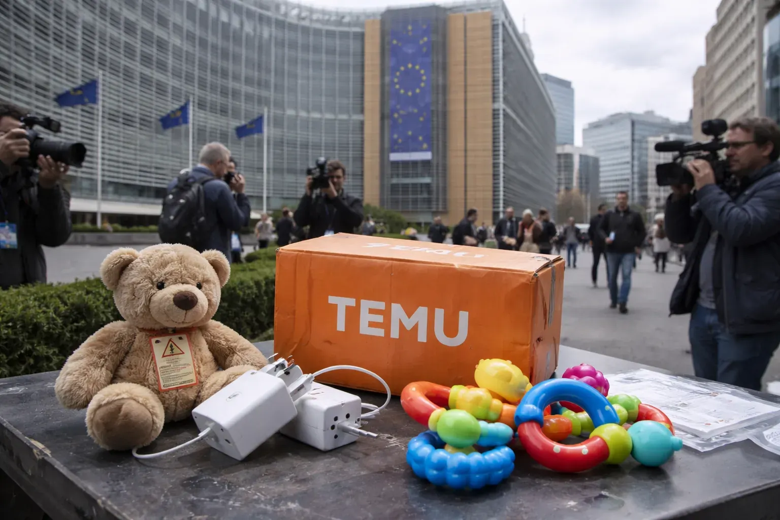 The Temu app logo displayed on a smartphone screen