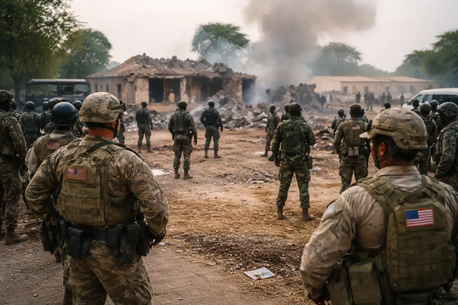 A file photo of the Nigerian military highlighting increased co-operation with US forces to combat extremist violence.