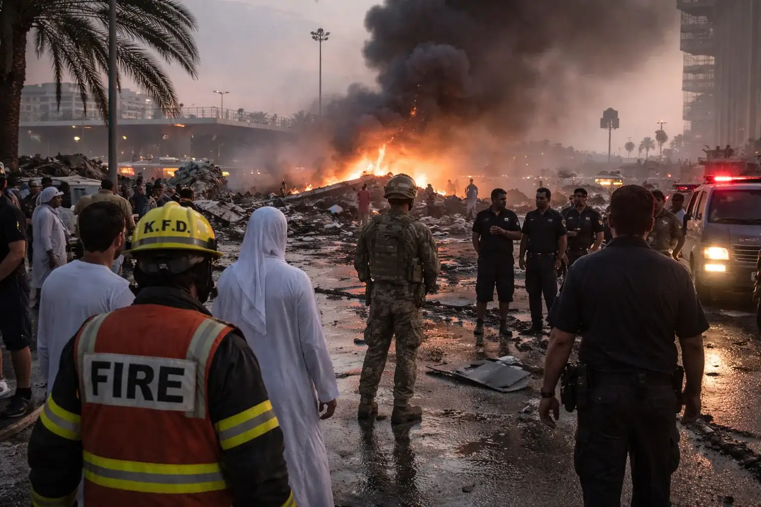US and Iranian military forces exchange strikes in the Gulf region near the Strait of Hormuz.